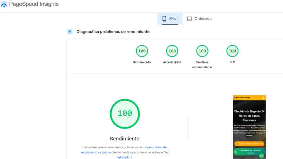 Guía PageSpeed 100